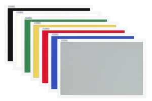 Tablica tekstylna 30x40 w ramie MDF biały