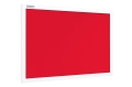 Tablica tekstylna czerwona w ramie MDF białej - ukos.jpg