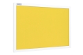 Tablica tekstylna żółta w ramie MDF białej - ukos.jpg