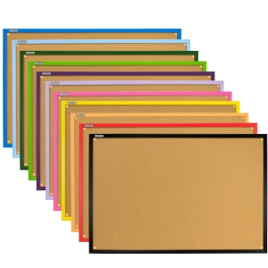 Tablica korkowa 120x70 rama drewniana kolorowa